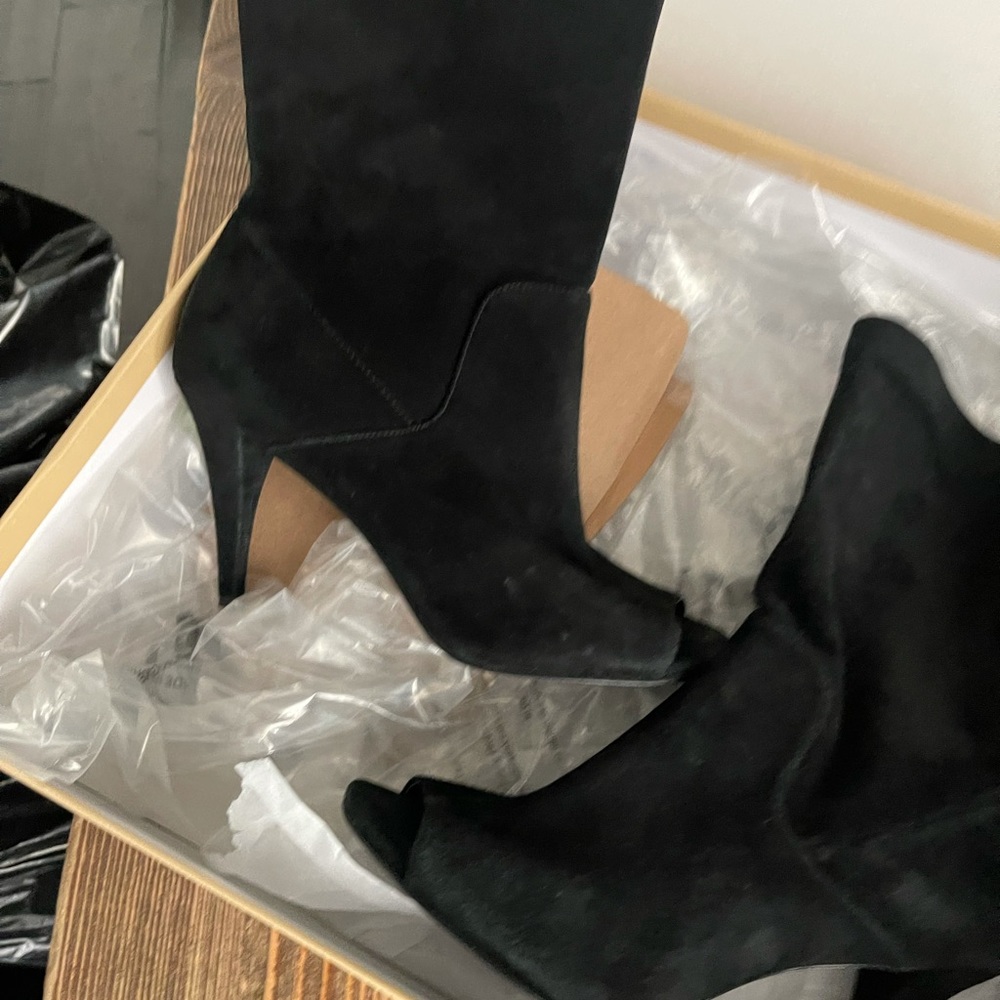 Michael Kors Suede Open Toe Heel Boot - image 4